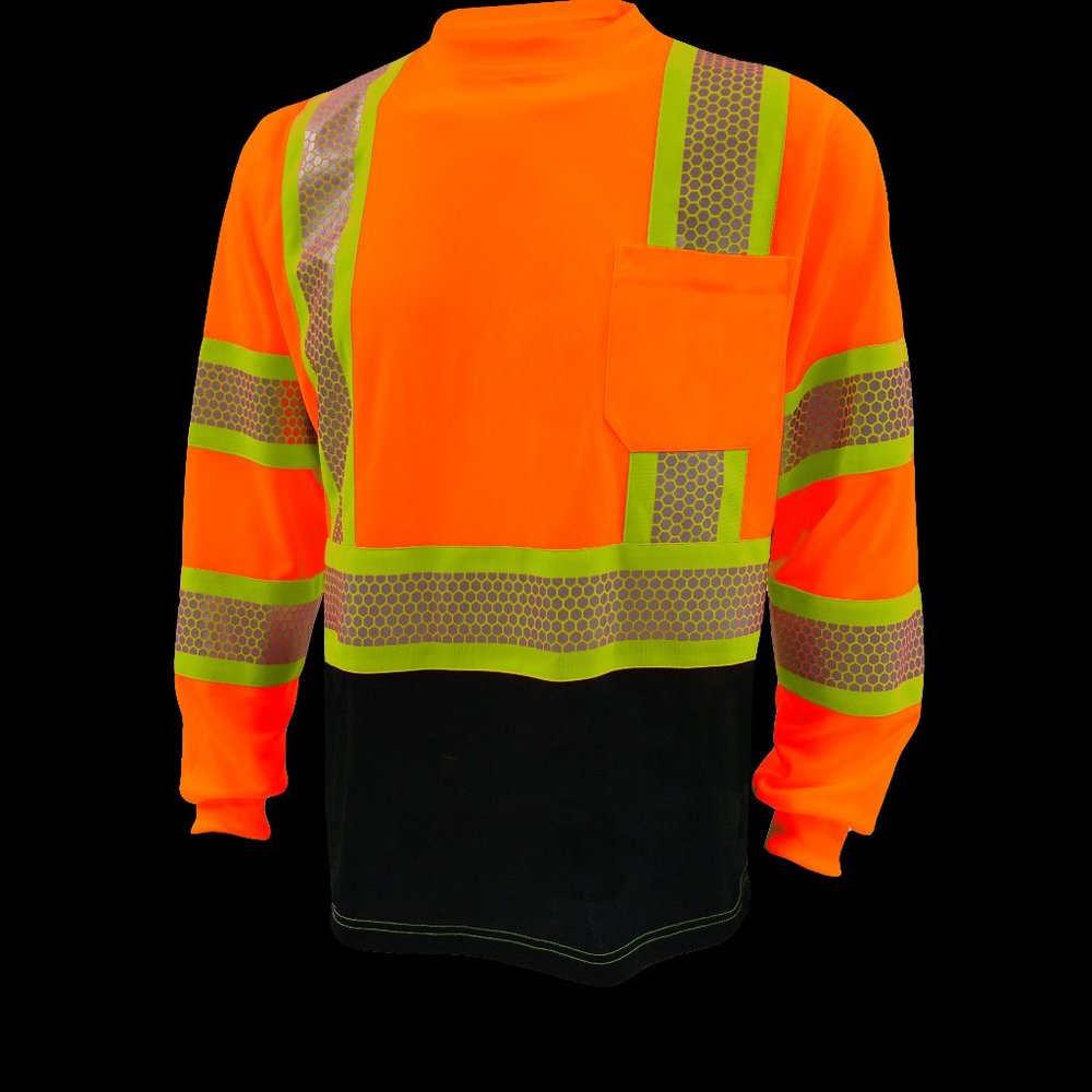 Orange Class 3 Long Sleeve Safety T Shirt
